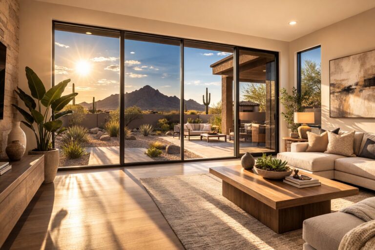 window tinting installed on Arizona residential home