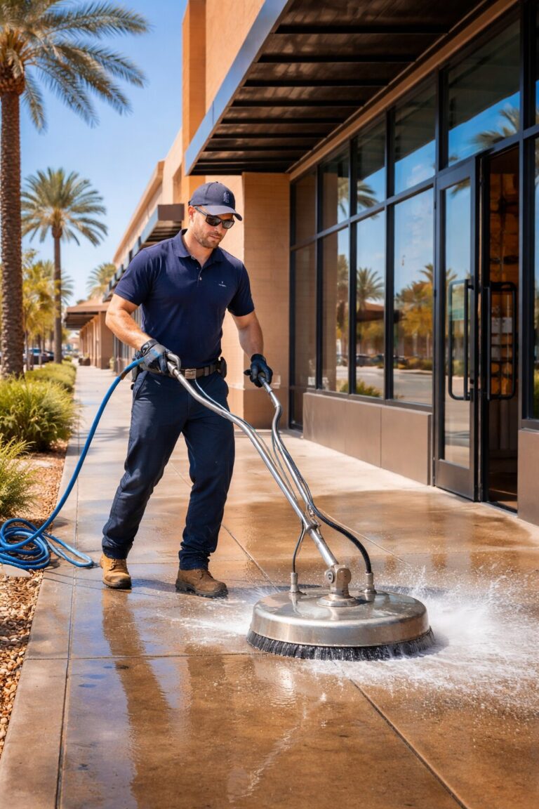 Commercial pressure washing service