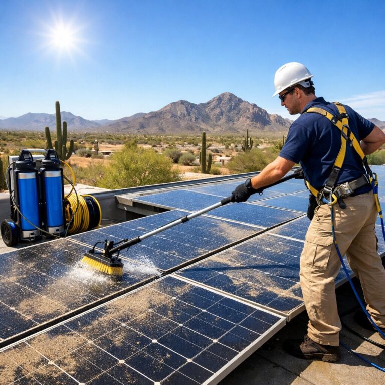 Solar Panels Be Cleaned in Arizona