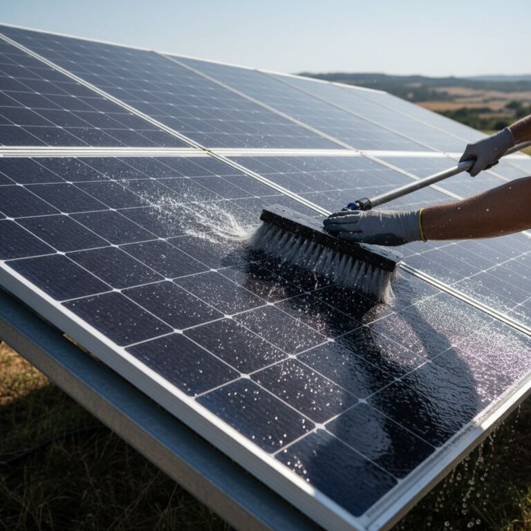 solar panels clean